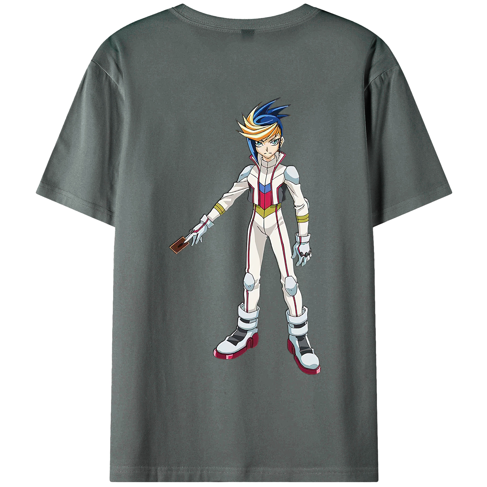 （画像用） 遊☆戯☆王 Yu-Gi-Oh! 綿100％ メンズ半袖Tシャツ（バックプリント） 通気性